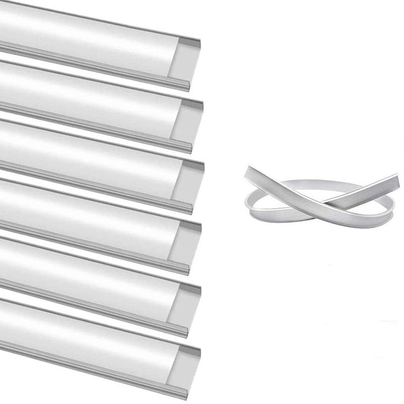 Bendable Aluminum LED Profile C Shape For 15mm Double Row Flexible LED Strip Lights Bendable Aluminum LED Profile C Shape For 15mm Double Row Flexible LED Strip Lights